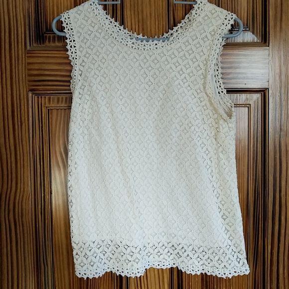 Merona Tops - Scalloped Lace Top